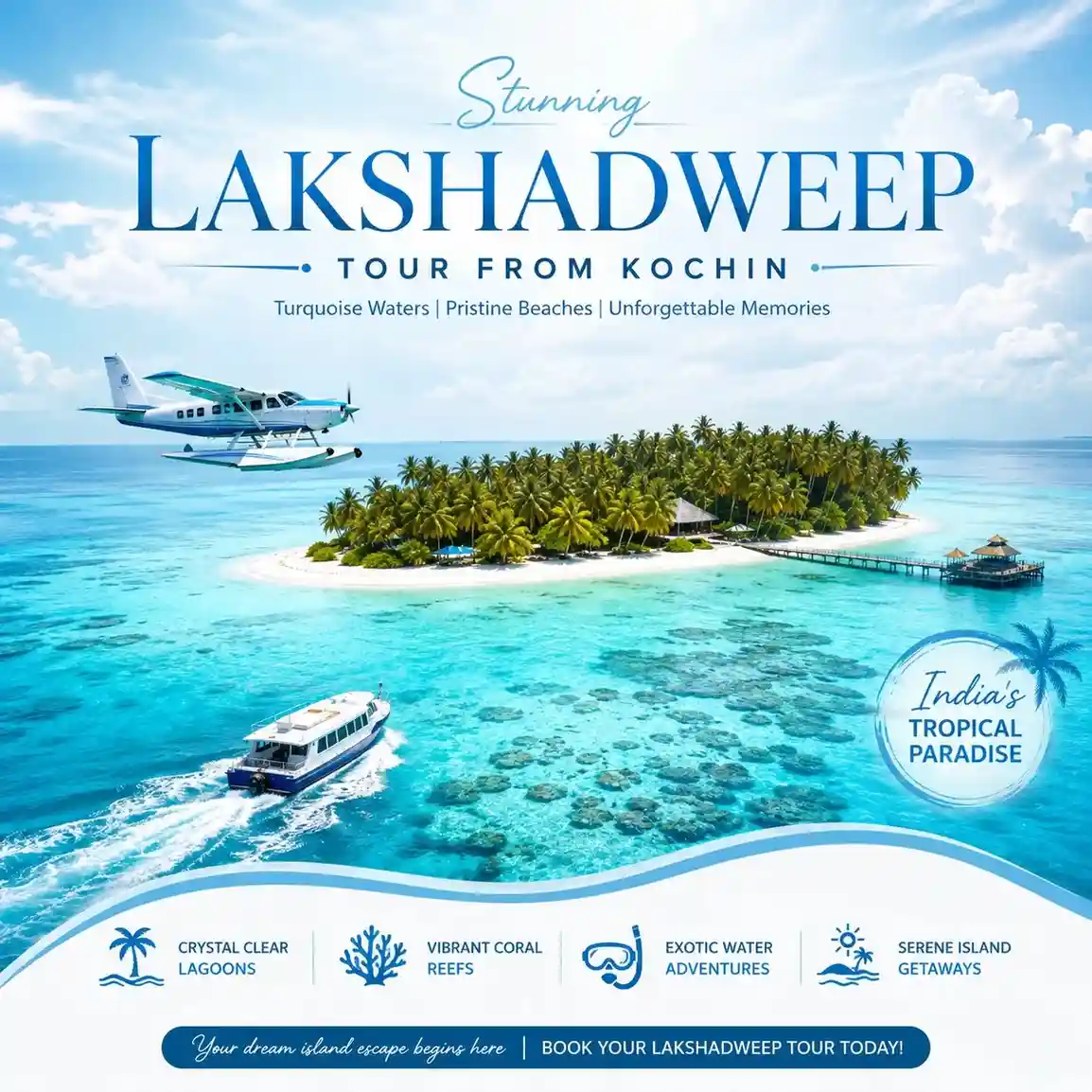 Lakshadweep tour from Kochi