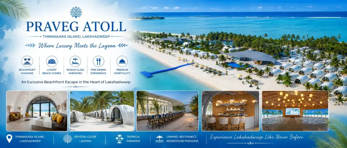 Praveg atoll's Thinakkara resort booking with Lakshadweep holidays - The Best Lakshadweep Travel Agency